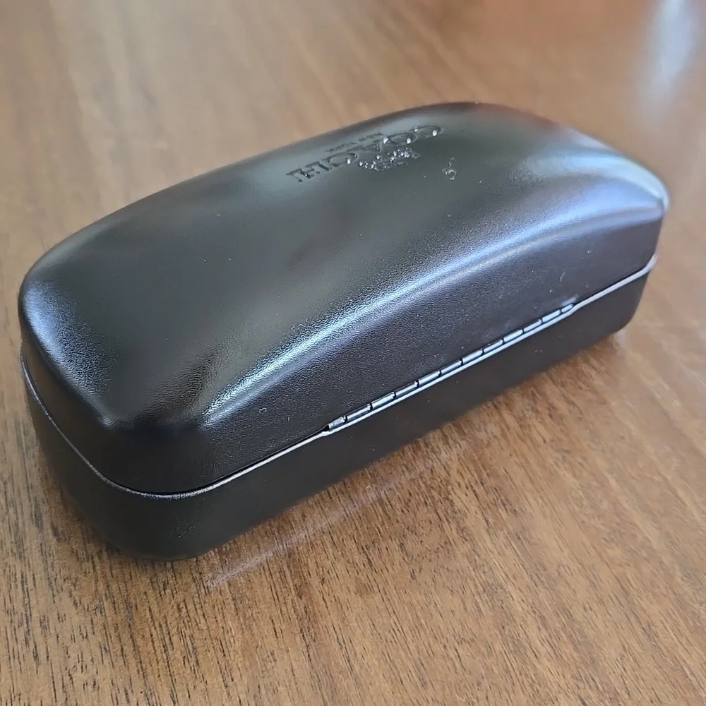 Coach Black Glossy Sunglasses Case